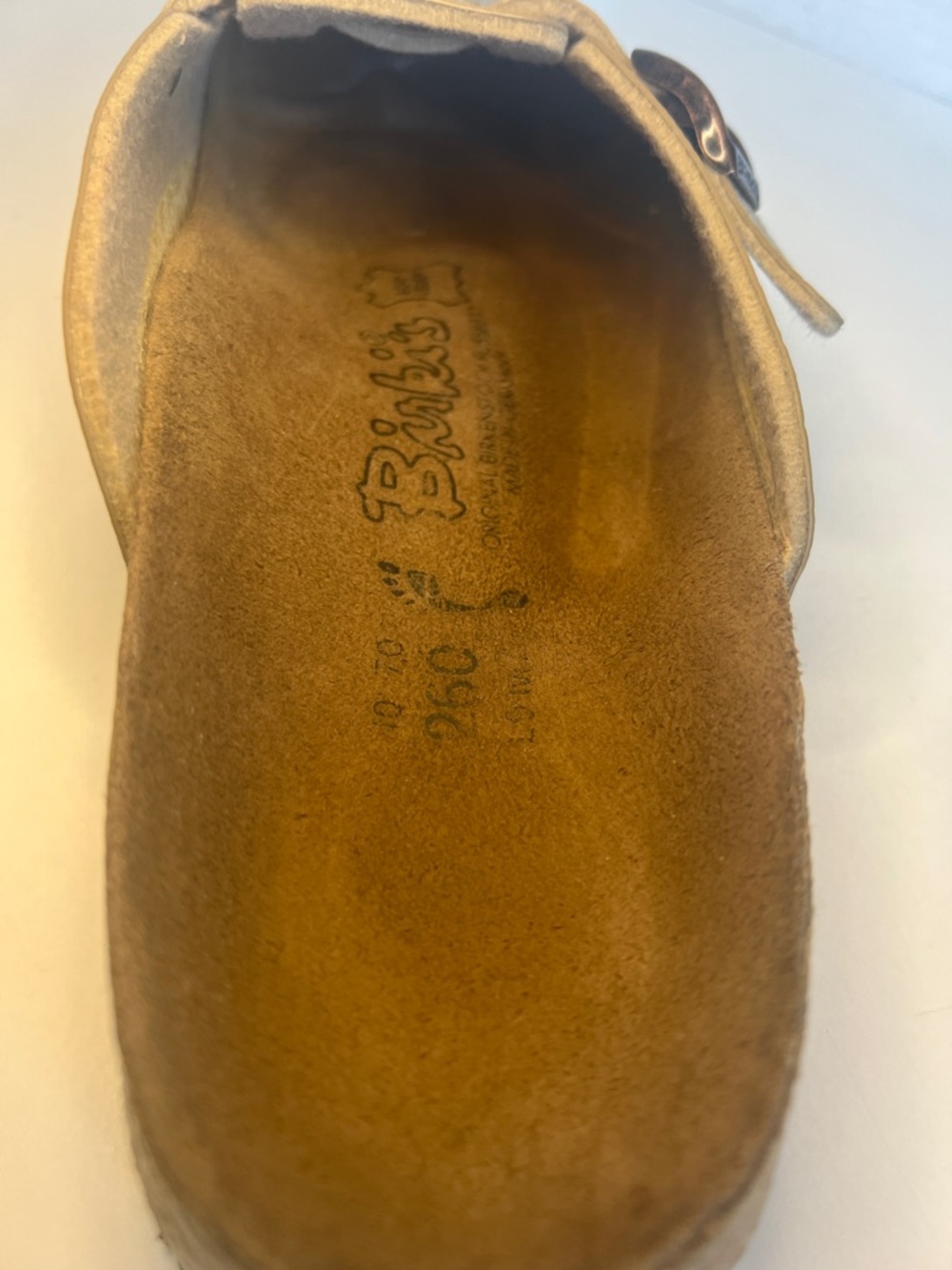 Rare Birkenstock Birki’s Maria Mary Jane Clog Gold Metallic Size EU 40/US 9 - Picture 7 of 16